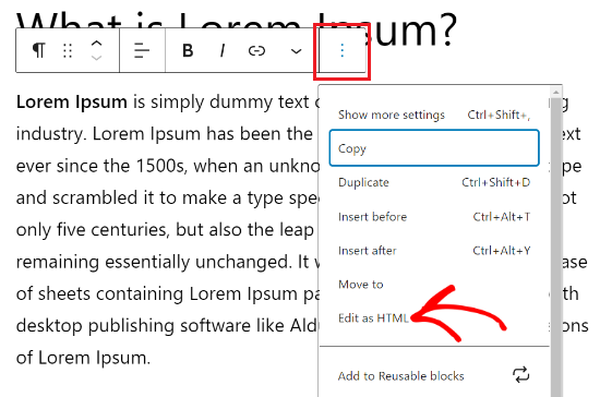 如何在 WordPress 代码编辑器中编辑 HTML