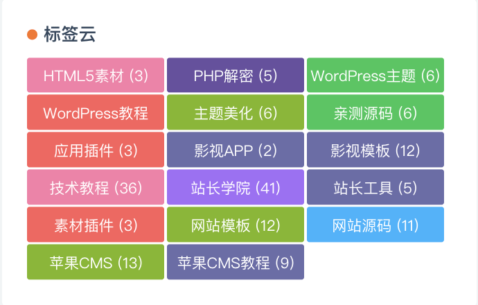 RiProV2美化-用代码实现彩色标签云