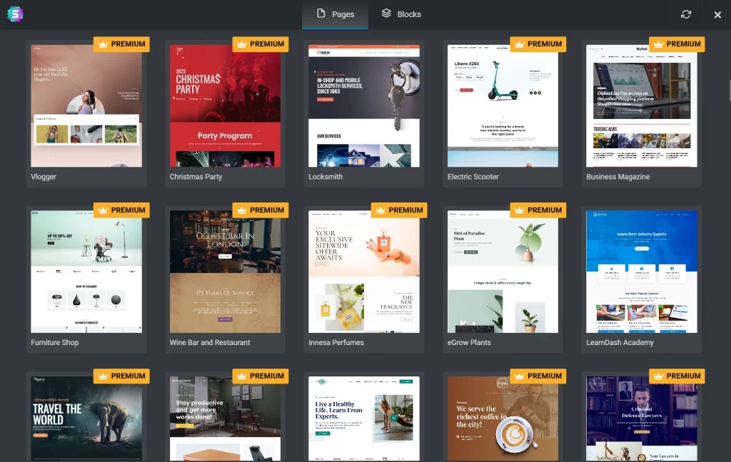 Elementor 中导入 Astra Premium 模板 Astra Premium Starter Templates v4.0.1 专业模板插件